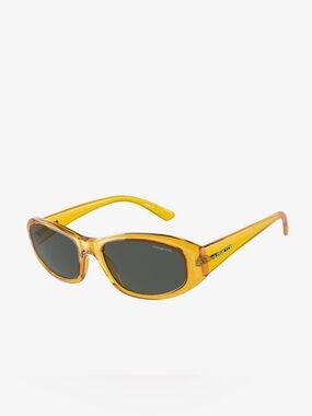 Arnette Yellow Transparent Sunglasses with Gray Lenses